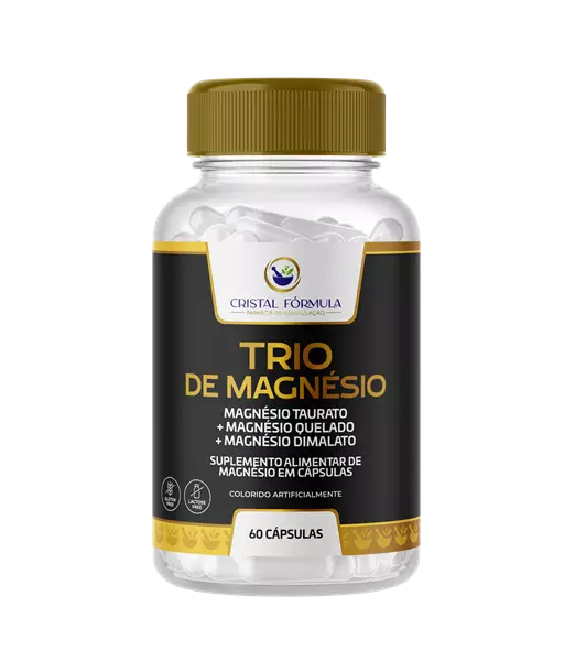 Trio de Magnésio 60 Cápsulas