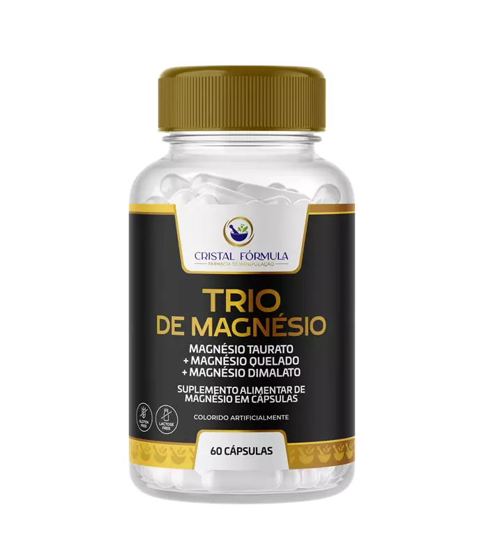 Trio de Magnésio 60 Cápsulas