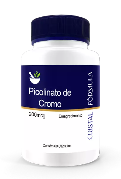 Picolinato de Cromo 200mcg 60 Cápsulas