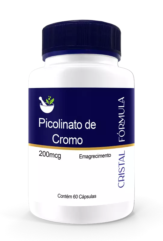 Picolinato de Cromo 200mcg 60 Cápsulas