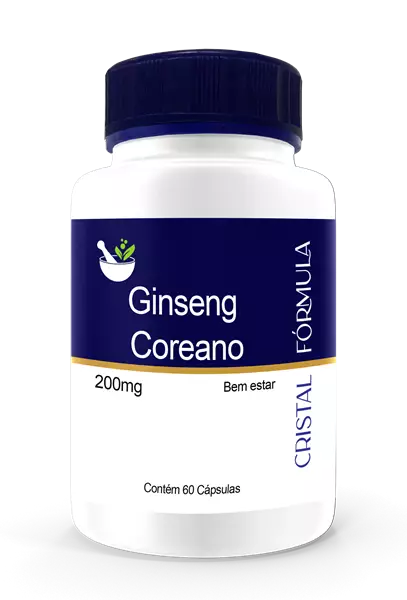 Ginseng Coreano 200mg 60 Cápsulas
