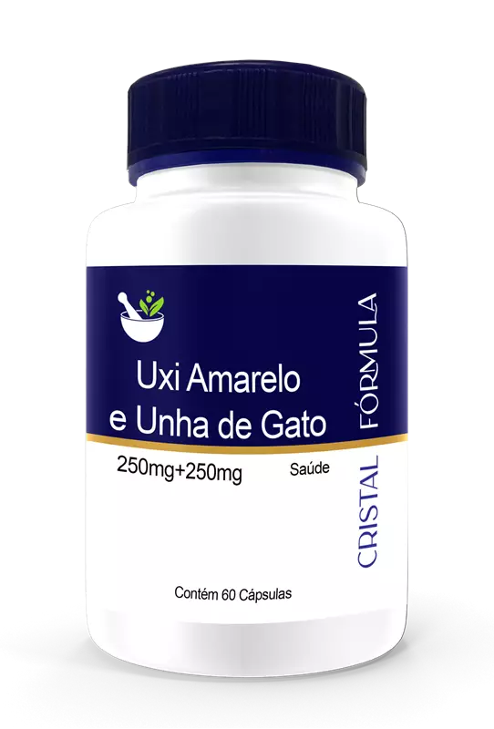 Uxi Amarelo 250mg e Unha de Gato 250mg 60 Cápsulas