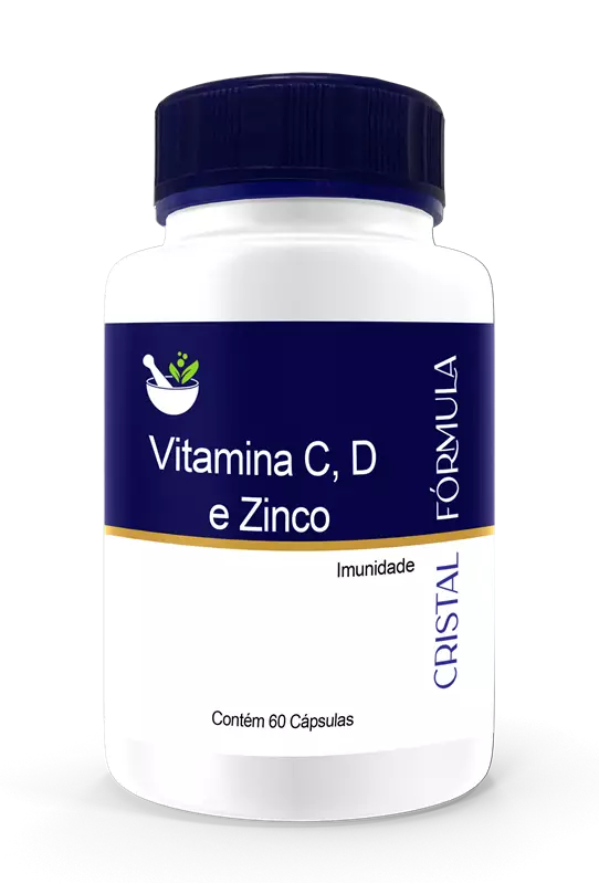 Vitamina C, D e Zinco 60 Cápsulas