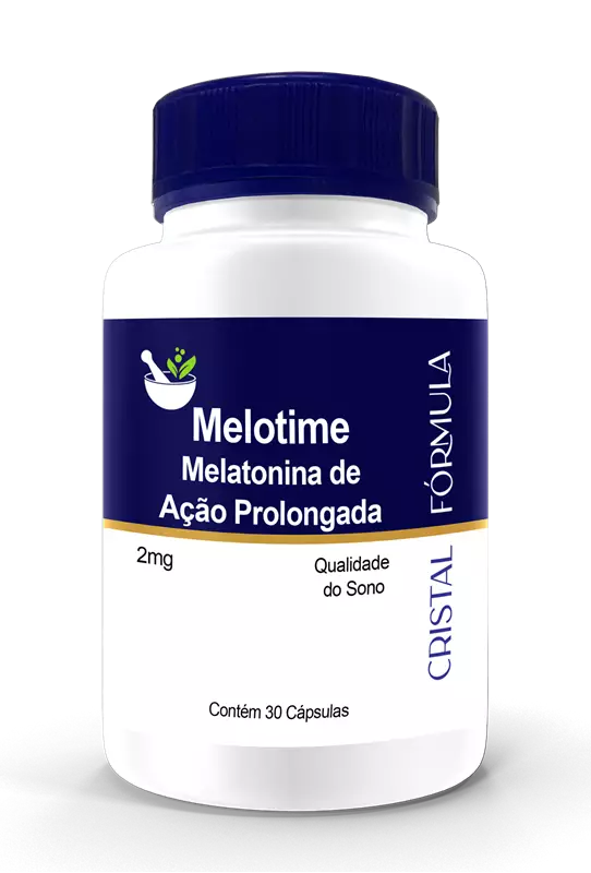 Melotime - Melatonina de Ação Prolongada 2mg 30 Cápsulas
