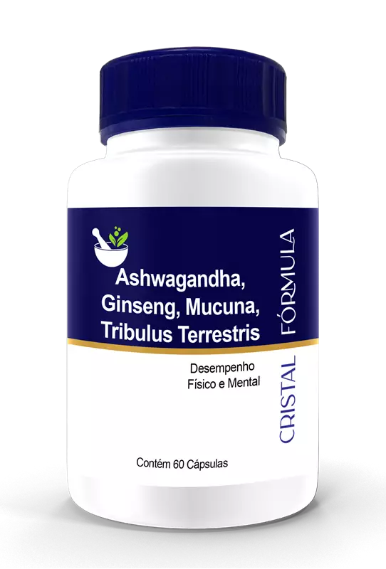 Ashwagandha, Ginseng, Mucuna, Tribulus Terrestris 60 Cápsulas