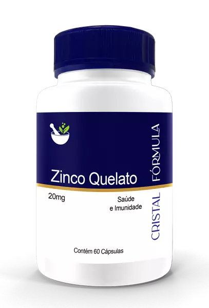 Zinco Quelato 20mg 60 Cápsulas