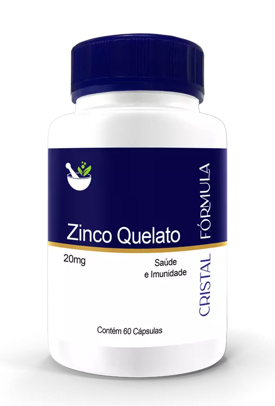Zinco Quelato 20mg 60 Cápsulas