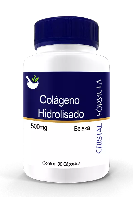 Colágeno Hidrolisado 500mg 90 Cápsulas
